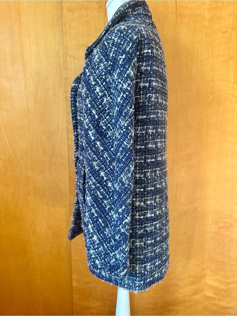 J. Crew Navy and White Pea Coat - Picture 2 of 11